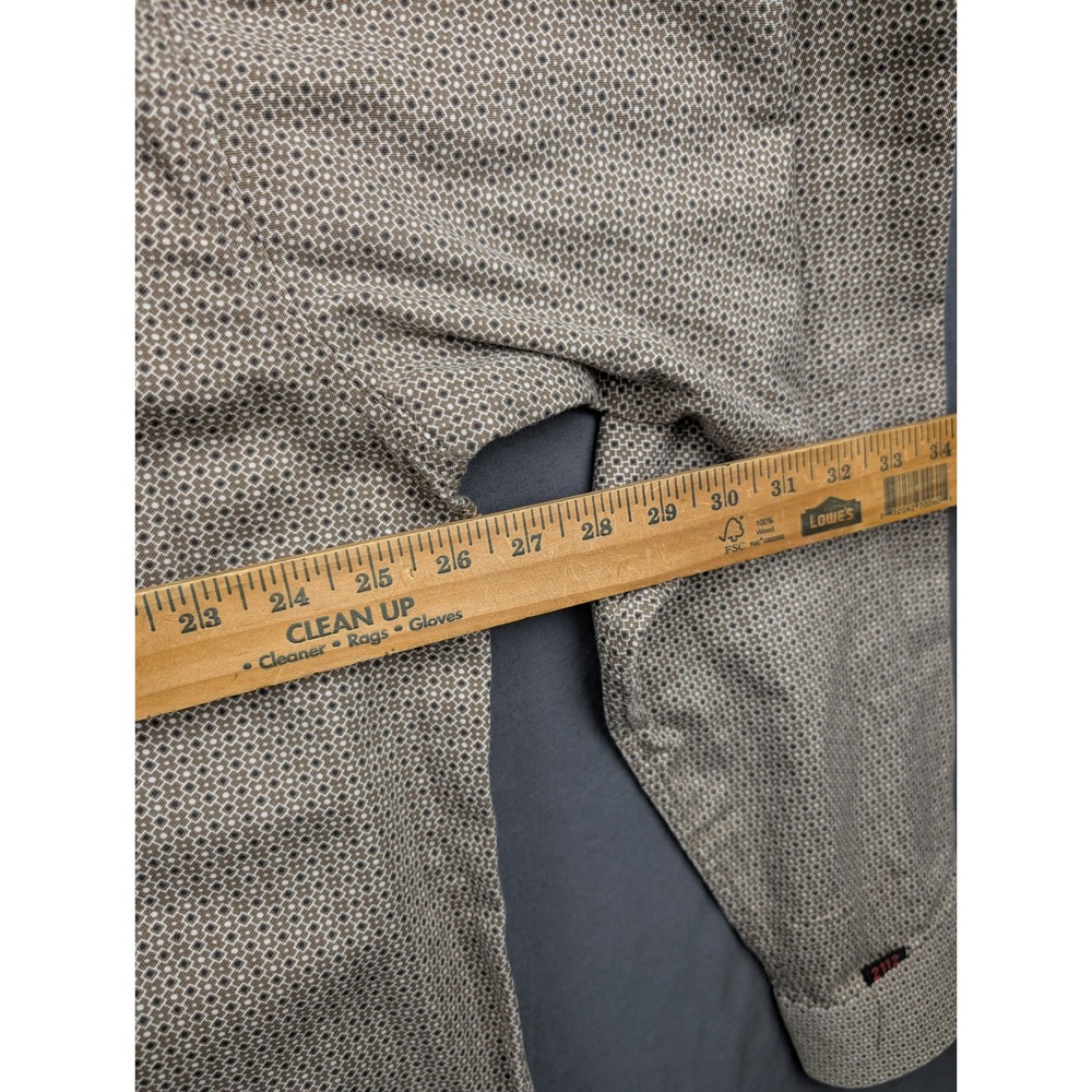 Cinch WRX Mens Flame Resistant Work Shirt Tan Geometric Pattern XXL - Picture 7 of 8